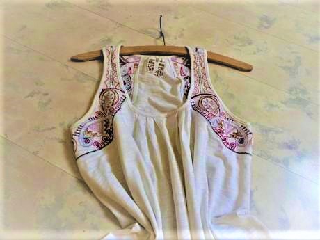 Voľné zvonové tielko vintage, next,40