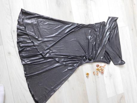 Šaty krástke pružné do leskla 40v, m, m