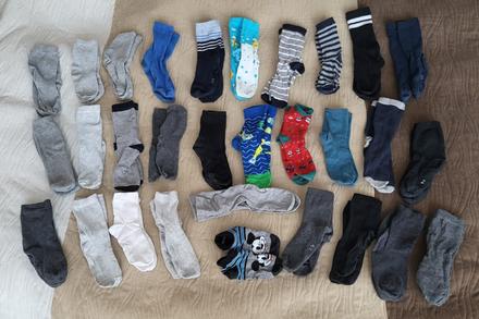 30 párov ponožiek velk. 31-34, 31