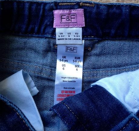 Riflová sukňa s výšivkou a aplikáciou ježka, f&f,116