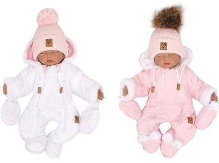 Obojstranná kombinéza s kapucňou + rukavičky, 68