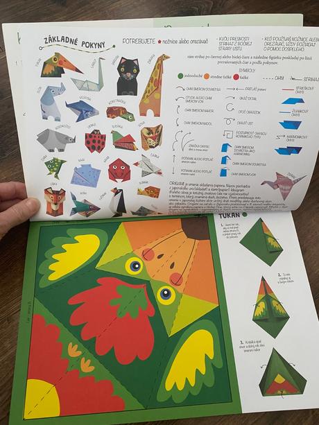 Skladačka - papierové zvieratká - origami, 