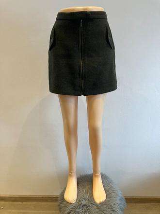 Dámska sukňa so zipsom zimná tmavozelená (40), new look,l