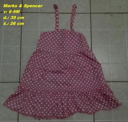 Bodkované šatičky, marks & spencer,74