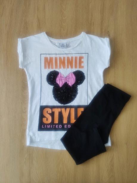 Tričko f&f + 3/4 legínky h&m - veľ. 122/128, f&f,122