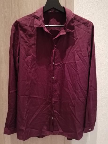 Nová bordová košeľa montego, m