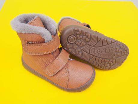 Detské zimné barefoot topánky froddo cognac, froddo,25 / 26 / 27 / 28