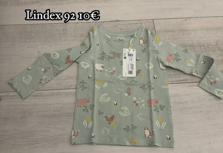 Lindex mix body, šaty, tepláky, mikiny, trička, 68–80 / 86–98