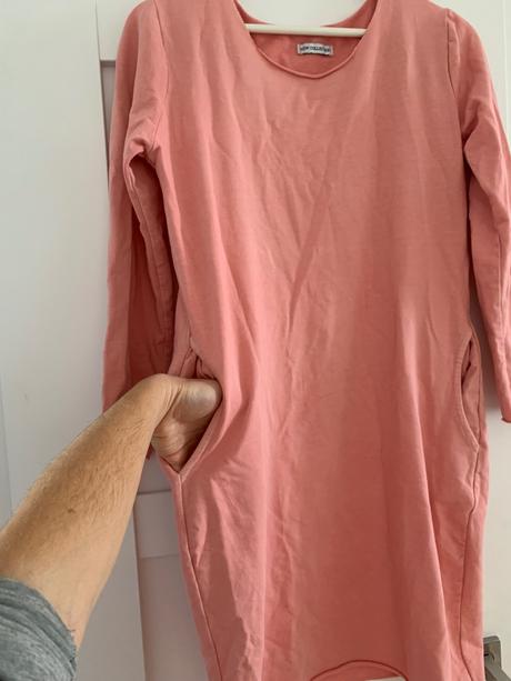 Teplakove saty s vreckami, 38