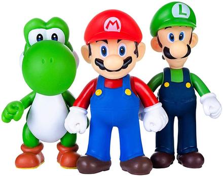 Figúrky mario, luigi a yosh,