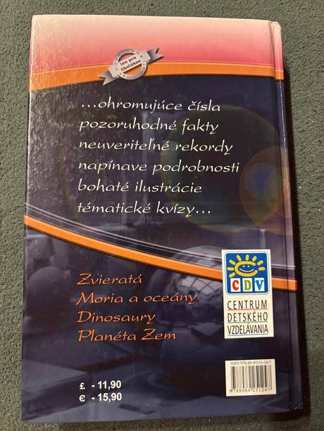 Kniha - fakty a rekordy,pre cool školáka, 