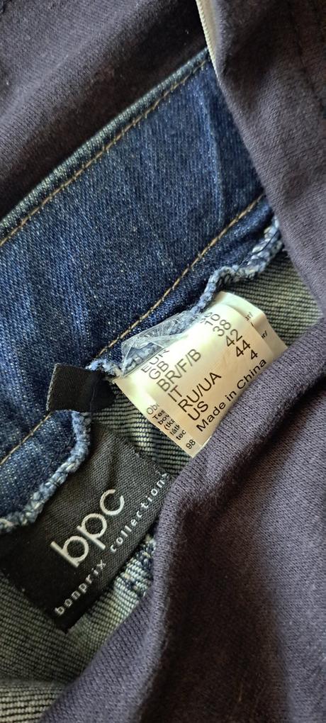 Modré rifle, bonprix,36