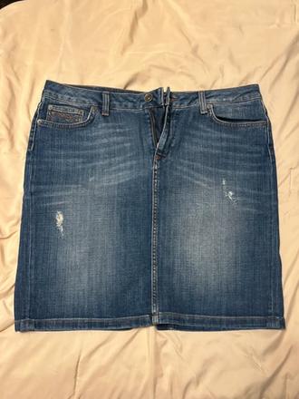 Riflová sukňa, tommy hilfiger,xl