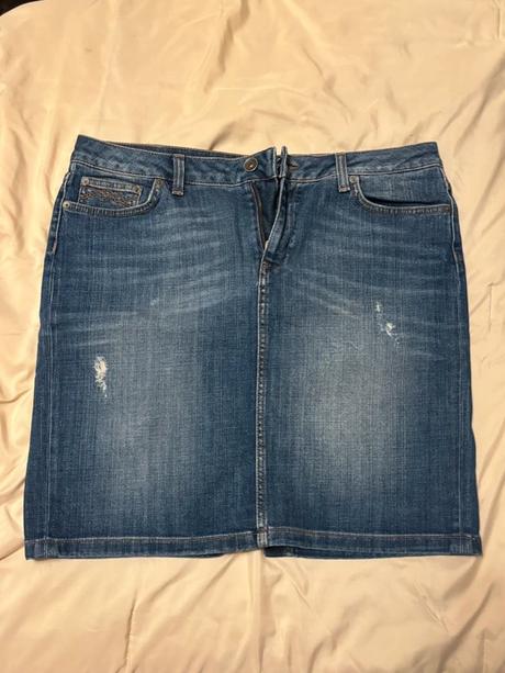 Riflová sukňa, tommy hilfiger,xl