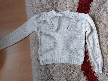 Pleteny owersize svetrik 134/140, 140