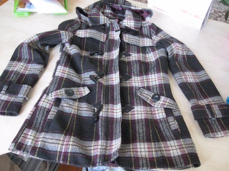 Dámsky károvaný kabát, zn. outfit, 36/38, outfit,36