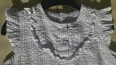Šatočky jemne fialkové kárované,zn.h&mvel.6-9.mes., h&m,74