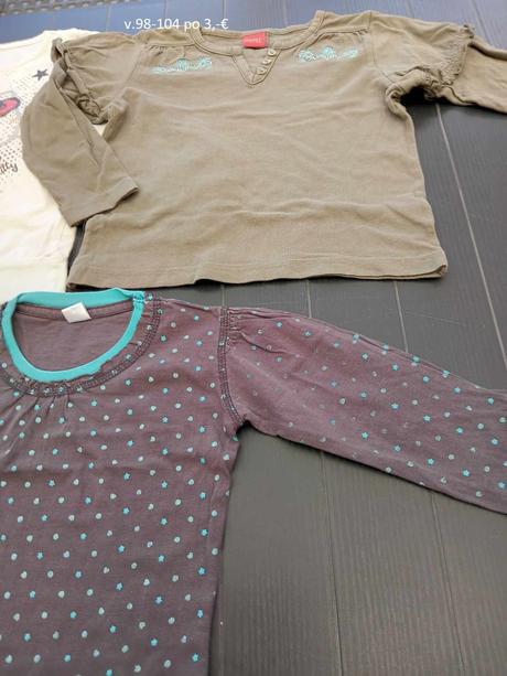 Tričká dlhý rukáv aj svetríky v.98 - 104, 98