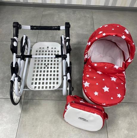 Kočík pre bábiky retro - hviezdička,