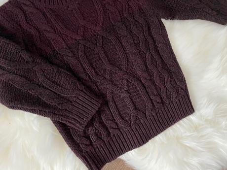 Bordový sveter, f&f,86