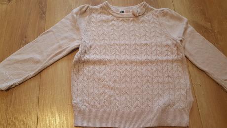 Ružový svetrík, h&m,92