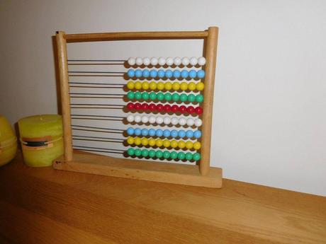 Retro počítadlo drevené,, 