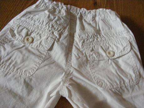 Biele nohavice, málo nosené, 116