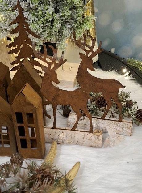 Hrdzavé dekorácie ( sada ),