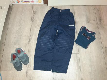 Balík oteplovacky, tenisky, tričko, 122–134