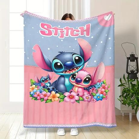 Detská deka 130x150 lilo a stitch love,