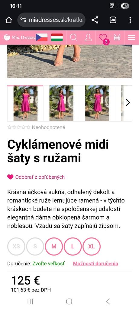 Cyklámenové šaty mia dresses, s