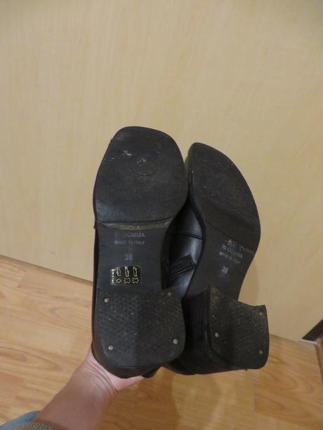 Dámske/dievčenské kožené topánky - veľ. 36, 36