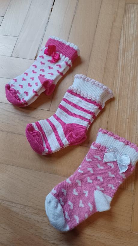 Ponožky 3 páry, veľ. 10-14, 17