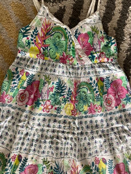 Farebné maxi šaty, h&m,128