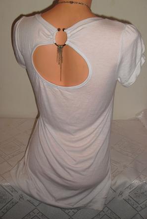 Bavlnena sexy tunika jemncuka s ozdobickou, m