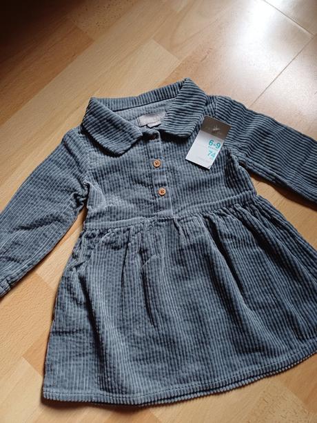 3x šaty v.74 - 6/9mesiacov, primark,74