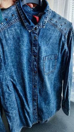 Dámska riflova košeľa h&m, h&m,36