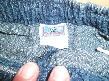 Riflová sukienka s vreckom klokaním, topolino,128