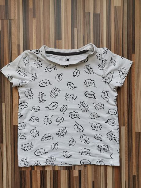 Tričko z orgnickej bavlny, h&m,86