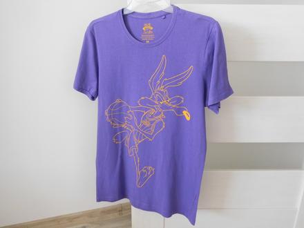 Tričko bavlnené m, lilovej farby, m