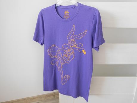 Tričko bavlnené m, lilovej farby, m