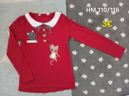 Vianocne tricko 110/116, h&m,116