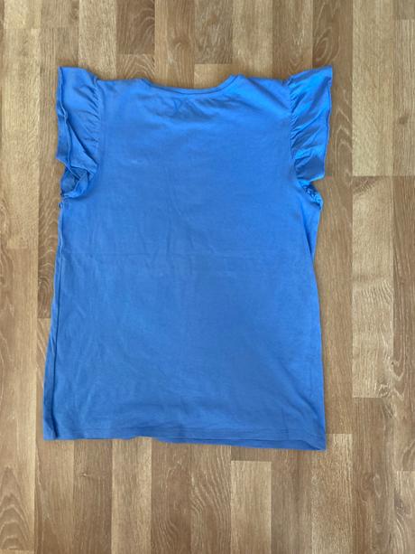 Modre tricko s motylom, c&a,158