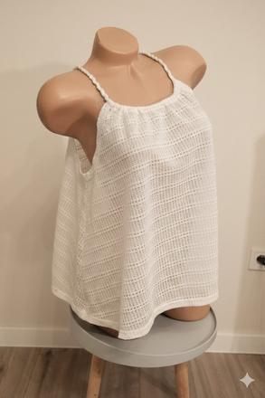 Biely top, s/m, s