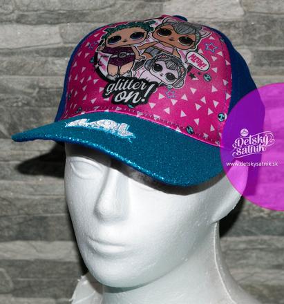 Dievčenská šiltovka lol modrá, 98 / 104 / 110 / 116