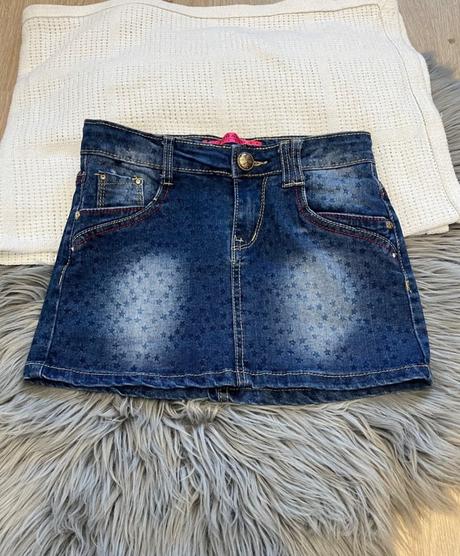 Dievčenská rifľová sukňa s hviezdičkami (134), grace,134
