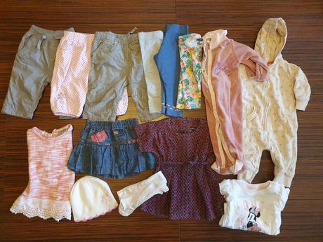 Balík oblečenia dievčatko 3-6mesiacov, 68–80