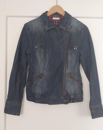 Nová nenosená rifľová bunda promod veľkosť 38, promod,38