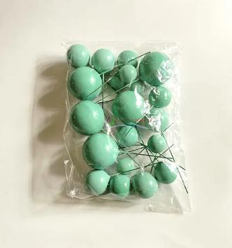 Tortový zápich guličky tyrkysové (20ks) - skladom,