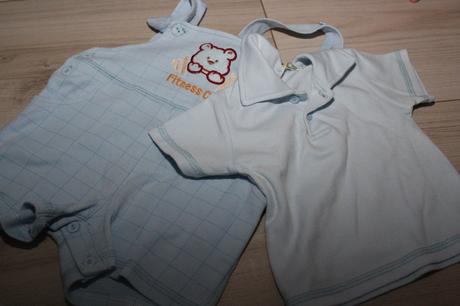 Modrý letný komplet tričko + kraťasy lusa, lusa,74